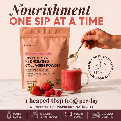 Multi Collagen Powder - Strawberry & Raspberry